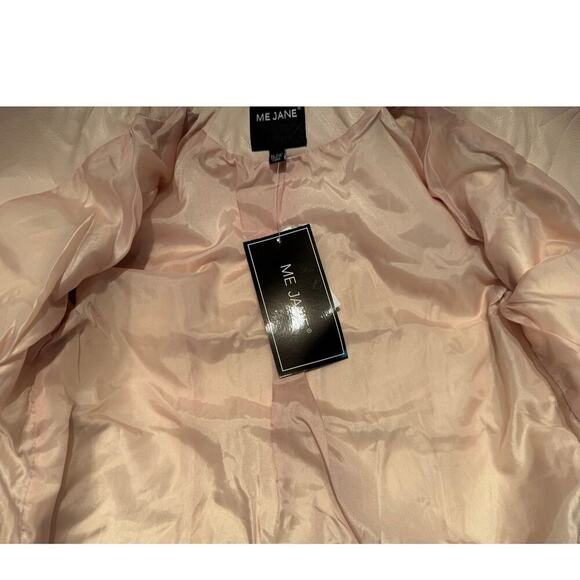 Me Jane Moto Jacket with Embroidered Flowers on Sleeve GIRLS SIZE 14 - Picture 9 of 9